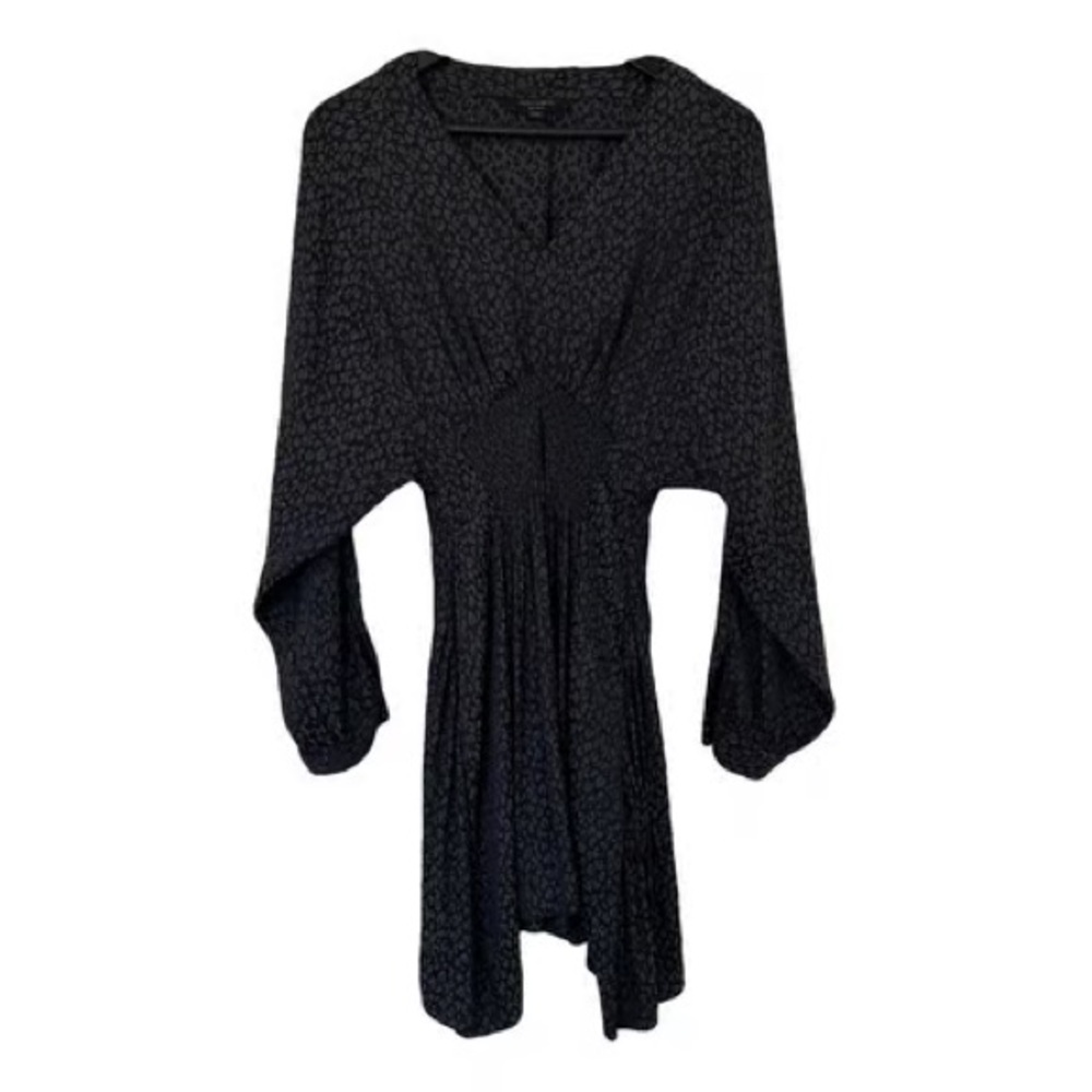 All Saints leopard mini dress Dolman sleeve
